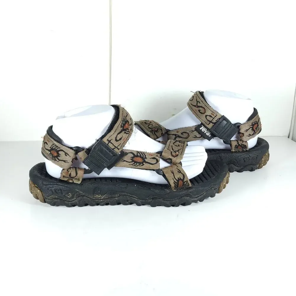Teva Valkyrie Mens US 8 Brown Waterproof Hiking Outdoor Sandals Shoes